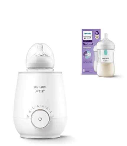 Philips Avent Електричен Грејач за Шише + ГРАТИС AVENT Шишенце Natural Response Antikolik (260ml)
