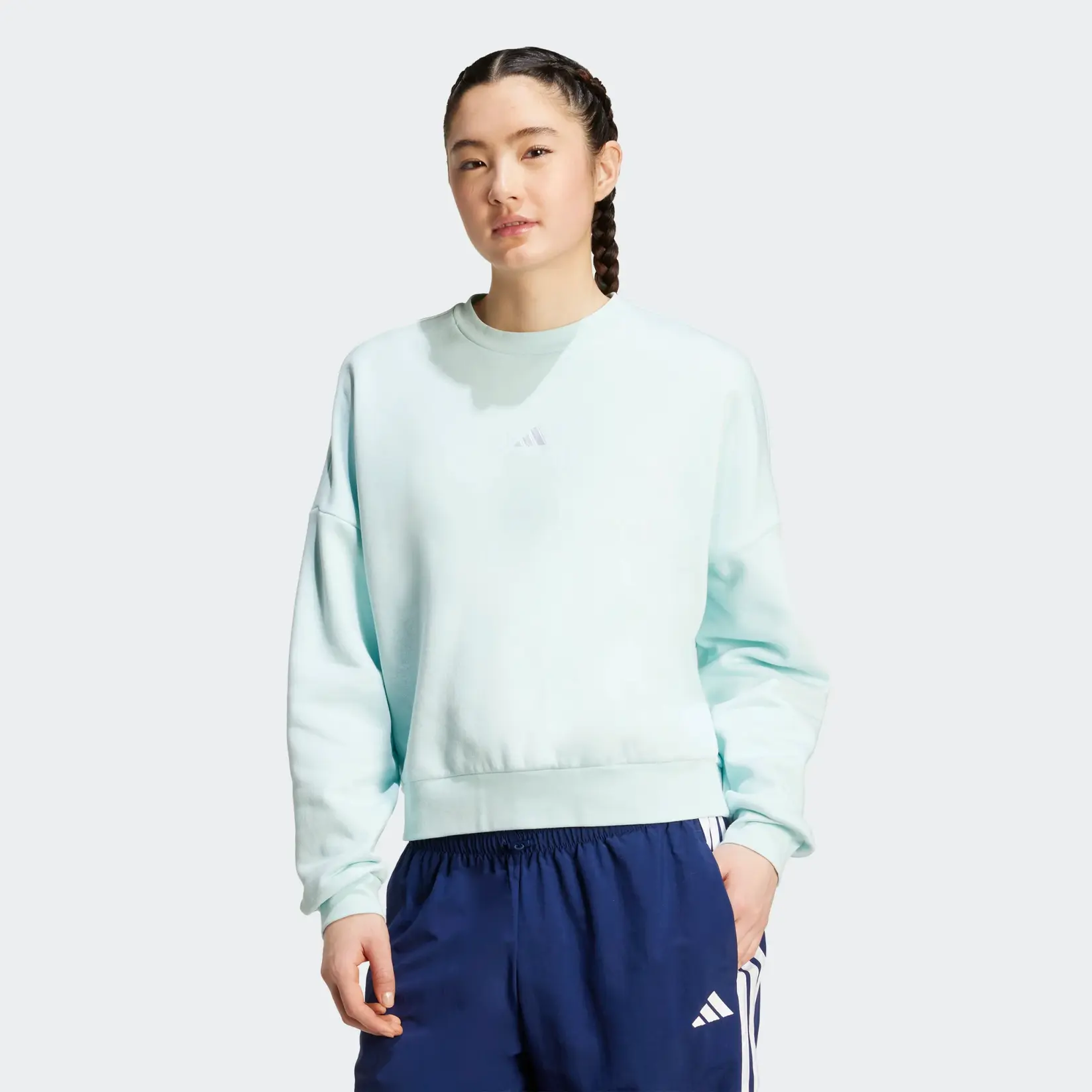 Adidas Женски дуксер Sl Fc Swt, JV7300, Мента