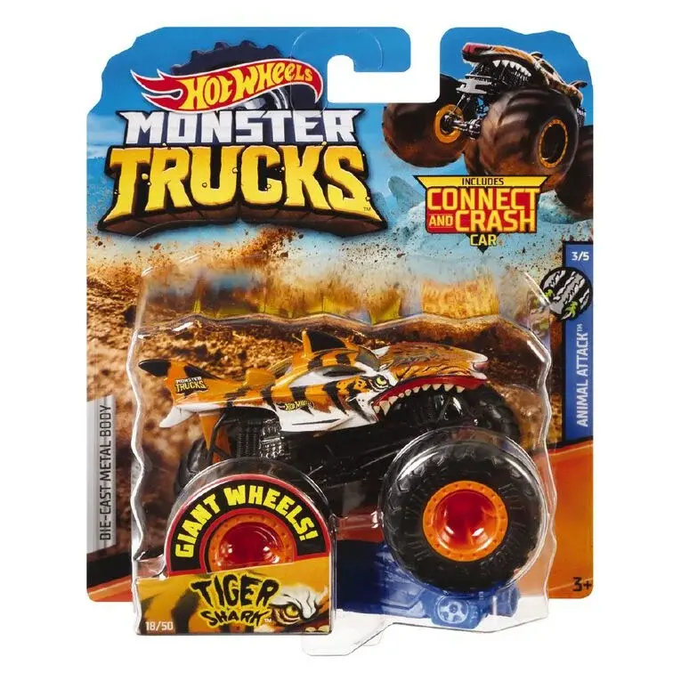 Hot Wheels Monster Truck basic 1-64, шарен