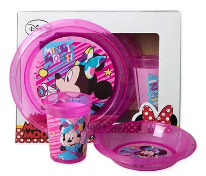 BEST BUY Сет, Детски, Чаша+2 чинии, ПВЦ, Minnie Mouse, Tomy, 318811/805007