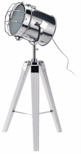 KOOPMAN Лампа Индустриска Дрво/метал 64 См сребрена