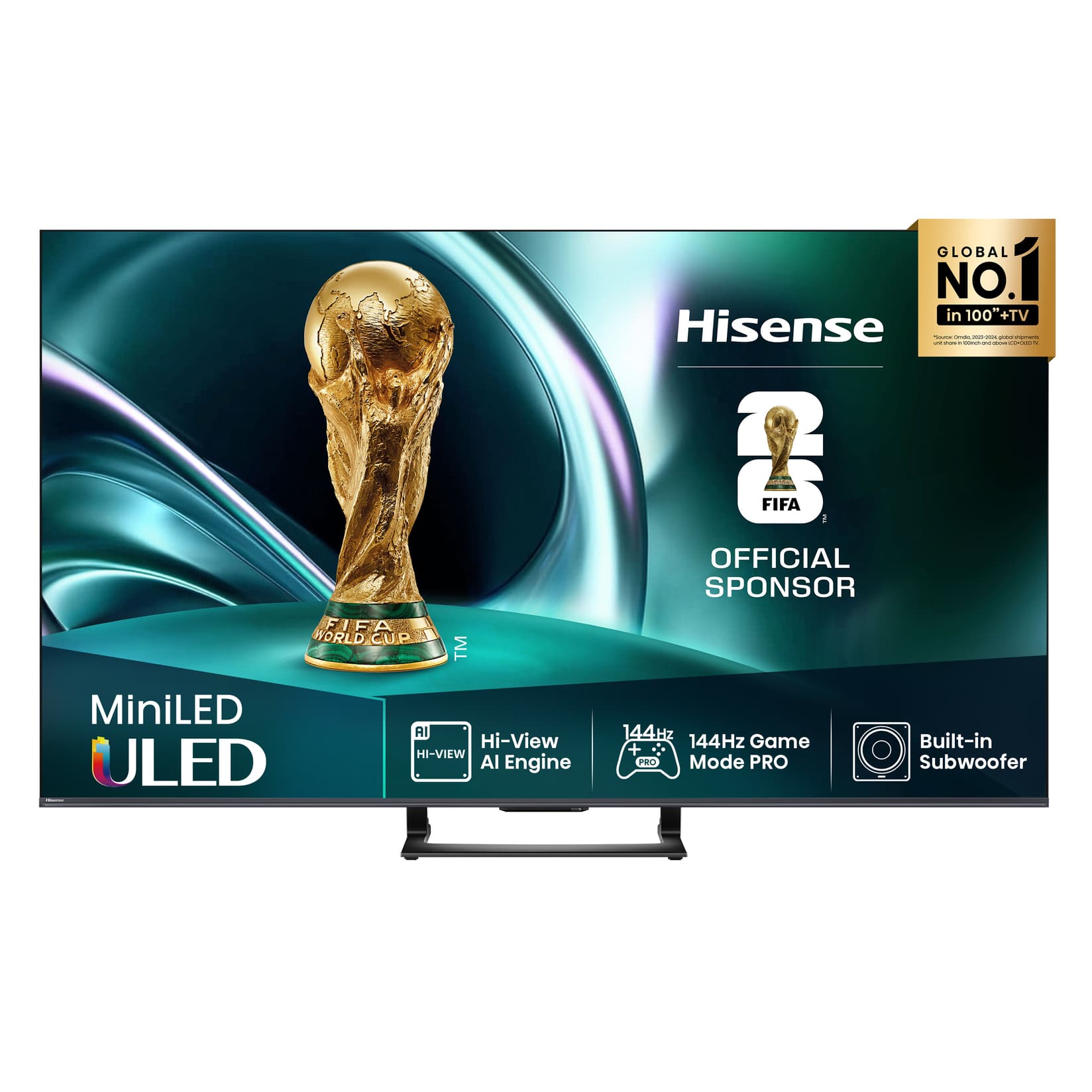 HISENSE SMART Tелевизор 55U7Q, 55", ULED, мини LED, 4K, UHD